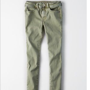 Olive green jeggings